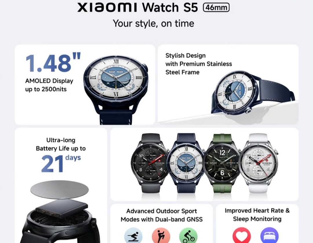 Bukan Sekadar Smartwatch, Xiaomi Watch S5 Bawa Teknologi Sensor Baru dan Navigasi Presisi untuk Pengguna Aktif
