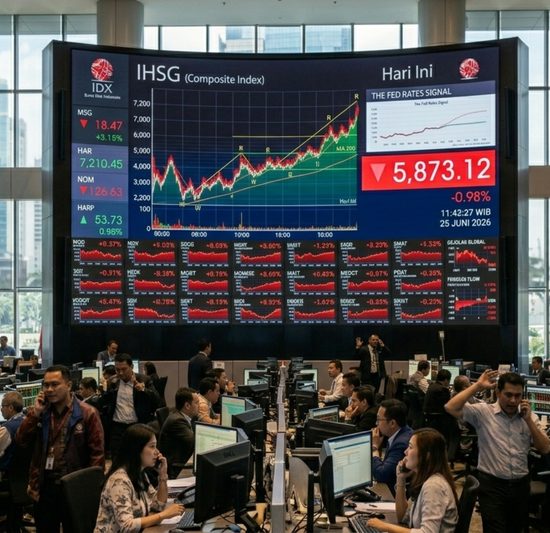 IHSG Dibuka Melemah ke 5.873, Investor Waspadai Sinyal The Fed dan Gejolak Global