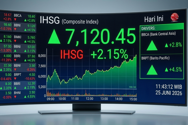 IHSG Terbang ke Atas 6.000! Saham BBCA, BBRI hingga BRPT Jadi Mesin Pendorong Reli Bursa