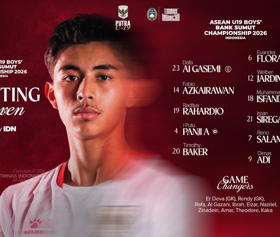 Susunan Timnas Indonesia U-19 vs Timor Leste di Piala AFF U-19 2026, Nova Arianto Lakukan Perubahan Penting