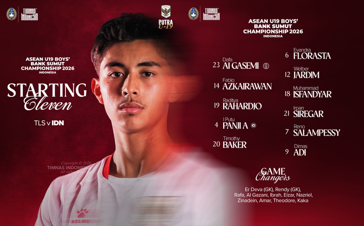 Susunan Timnas Indonesia U-19 vs Timor Leste di Piala AFF U-19 2026, Nova Arianto Lakukan Perubahan Penting
