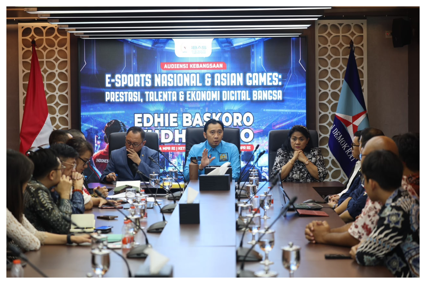 Wakil Ketua Majelis Permusyawaratan Rakyat (MPR) RI yang juga Ketua Fraksi Partai Demokrat DPR RI, Edhie Baskoro Yudhoyono (Ibas).