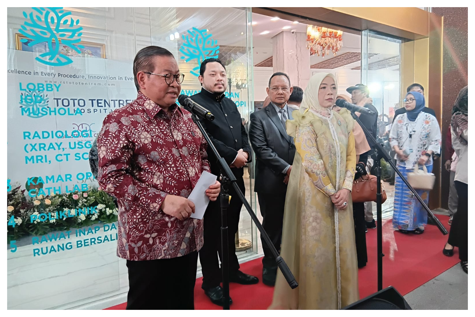 Gubernur DKI Jakarta, Pramono Anung, saat meresmikan operasional Rumah Sakit Toto Tentrem di Menteng Dalam, Tebet, Jakarta Selatan. Foto: Dok Kurasi News
