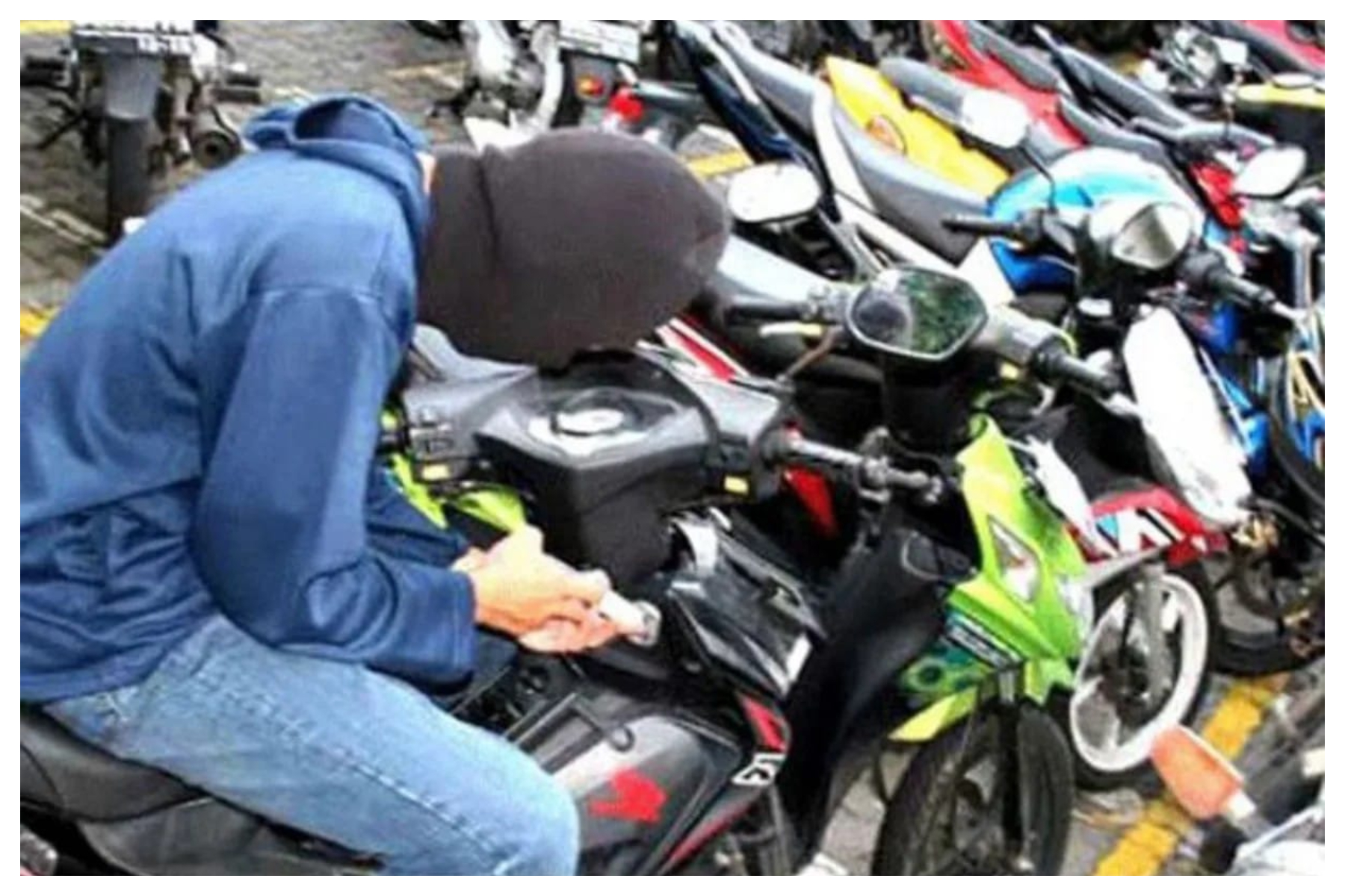 Ilustrasi Pencurian Motor. Foto: Istimewa