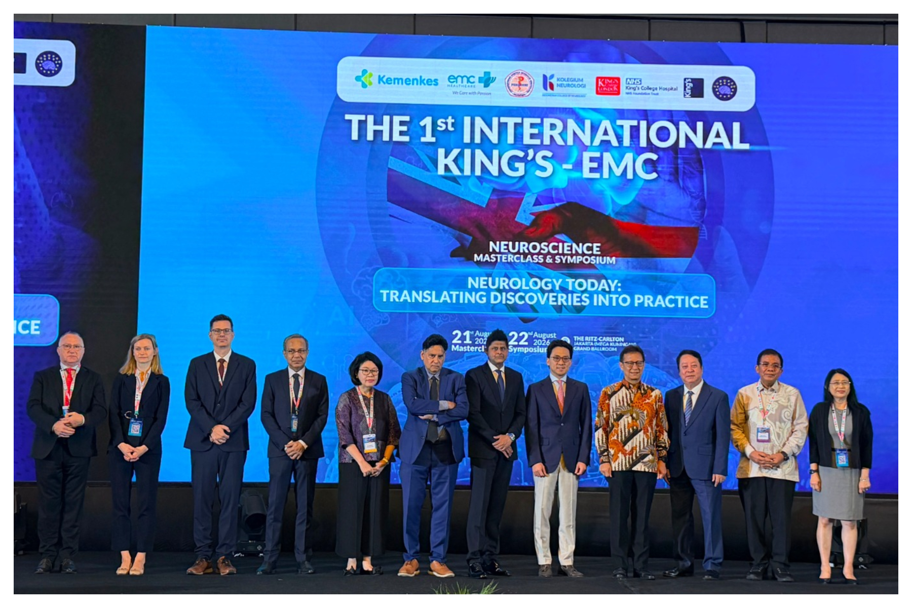 Menteri Kesehatan Budi Gunadi Sadikin ikut menghadiri acara The 1st International King’s–EMC Neuroscience Masterclass & Symposium 2026. Foto: Istimewa