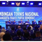 Wakil Ketua MPR RI sekaligus Ketua Fraksi Partai Demokrat DPR RI, Edhie Baskoro Yudhoyono saat hadiri kegiatan Bimbingan Teknis Nasional (Bimtek) Partai Demokrat. Foto: Dok Partai Demokrat