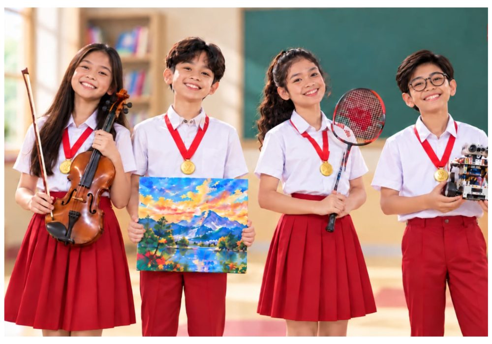 Ilustrasi anak-anak berprestasi. Foto: Istimewa